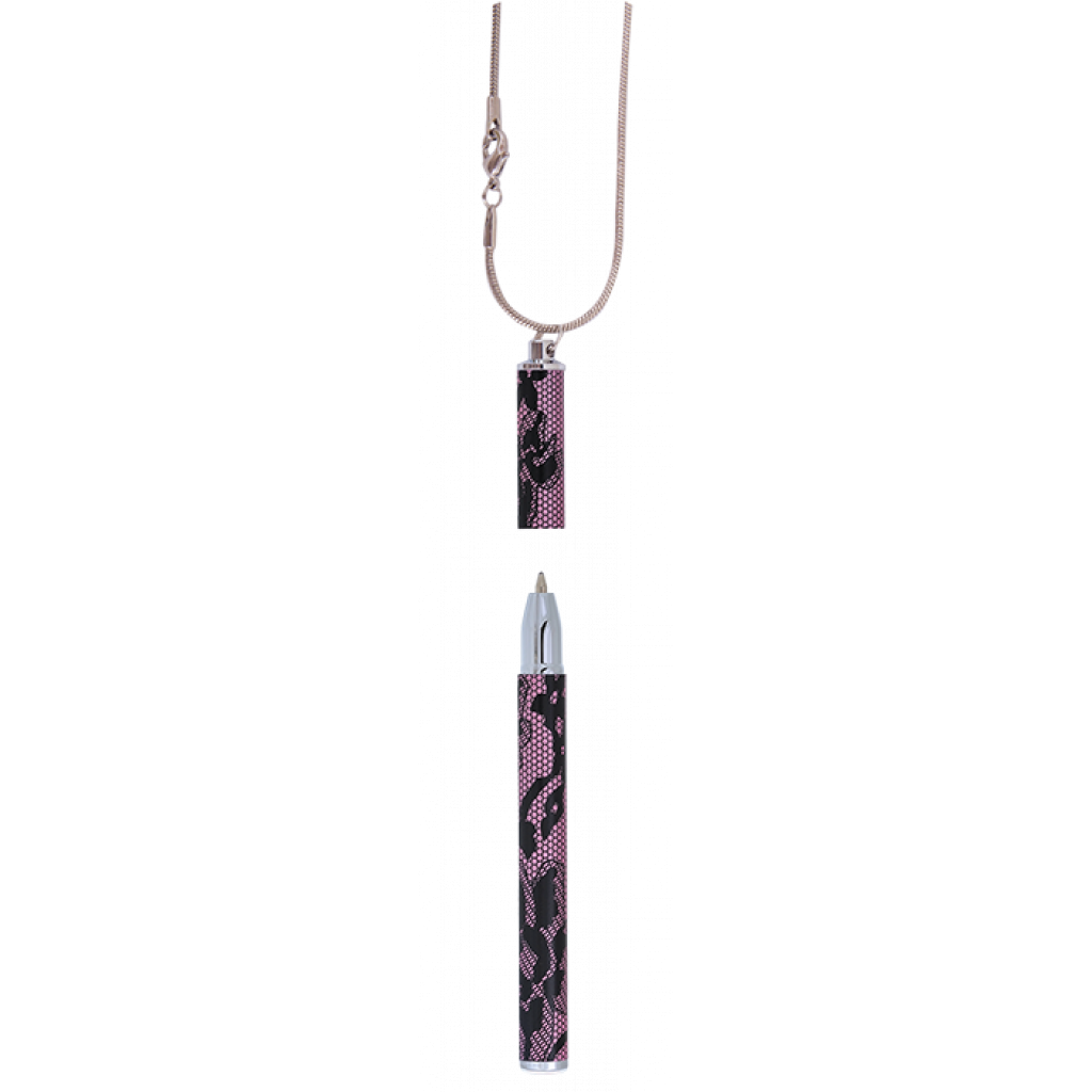 Ручка шариковая Langres с цепочкой Lace Розовый корпус в подарочном футляре (LS.402027-10)