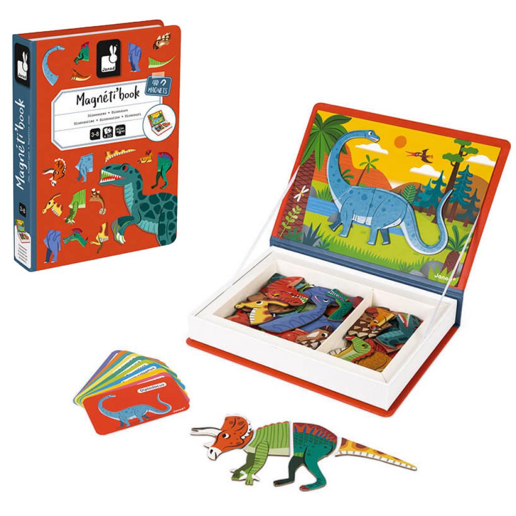 Развивающая игрушка Janod Магнитная книга Динозавры (J02590) изображение 2