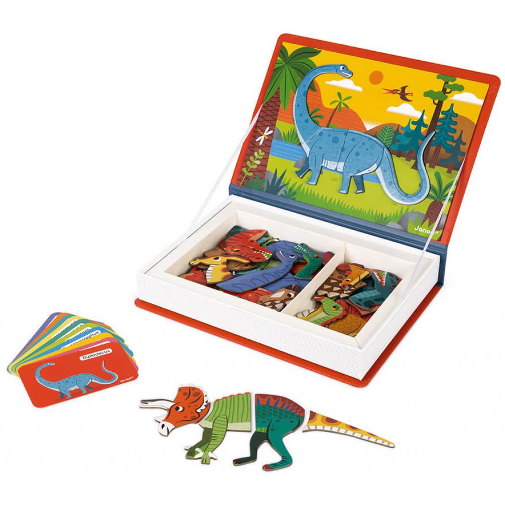 Розвиваюча іграшка Janod Магнитна книга Динозаври (J02590) зображення 4