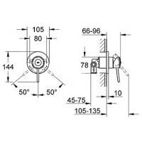 Змішувач Grohe BauClassic OHM set conc. shower (29048000) зображення 3