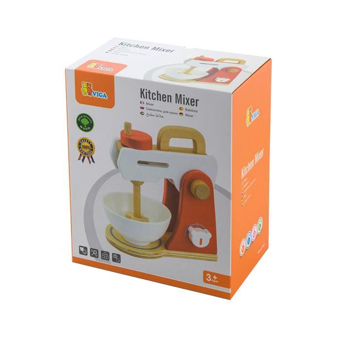 Ігровий набір Viga Toys міксер з дерева (50235FSC) зображення 3