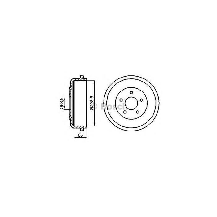 Тормозной барабан Bosch 0 986 477 129