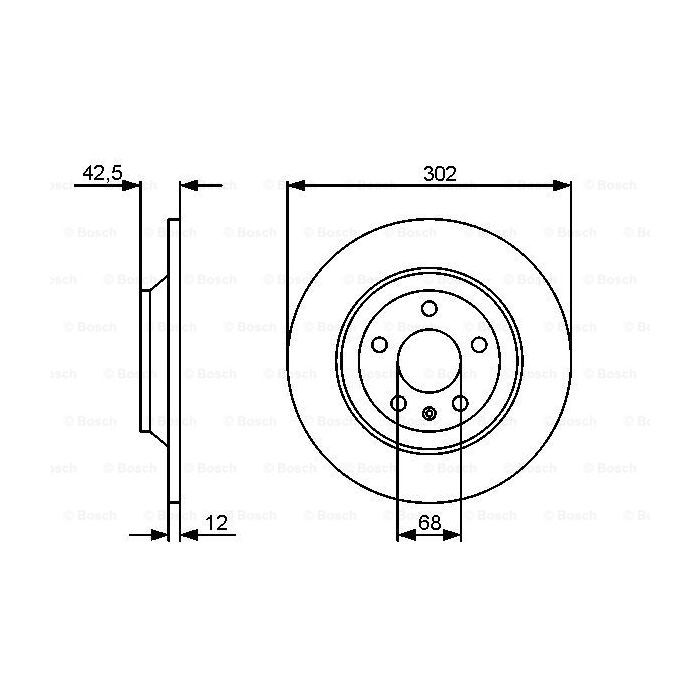 Гальмівний диск Bosch 0 986 479 458 зображення 5