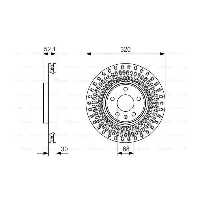 Гальмівний диск Bosch 0 986 479 C49 зображення 5