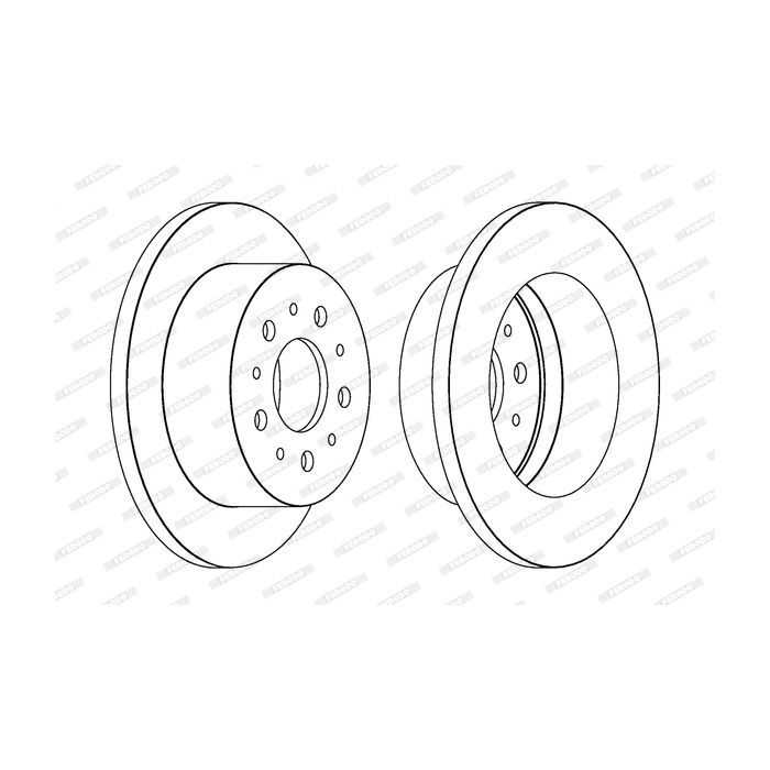 Тормозной диск FERODO DDF1653