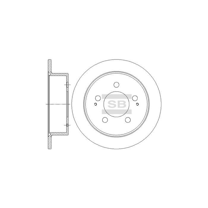 Гальмівний диск HI-Q SD5201