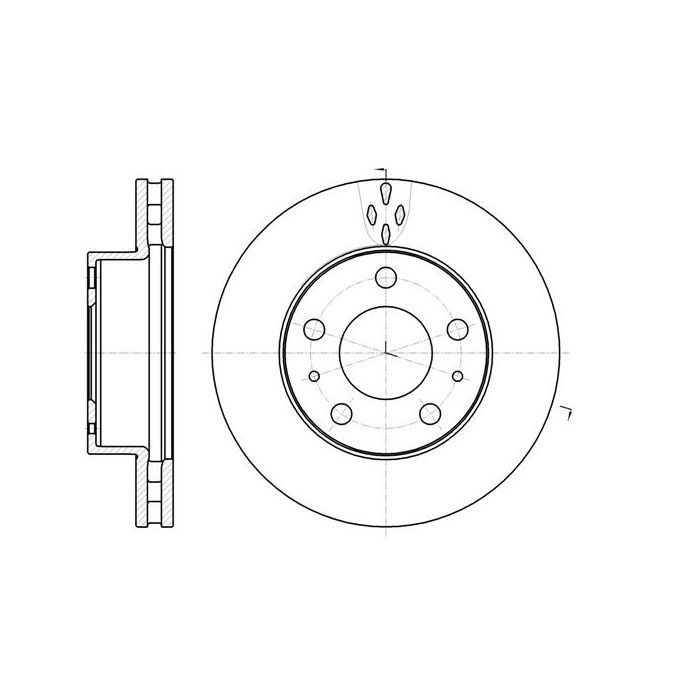 Тормозной диск REMSA 61016.10