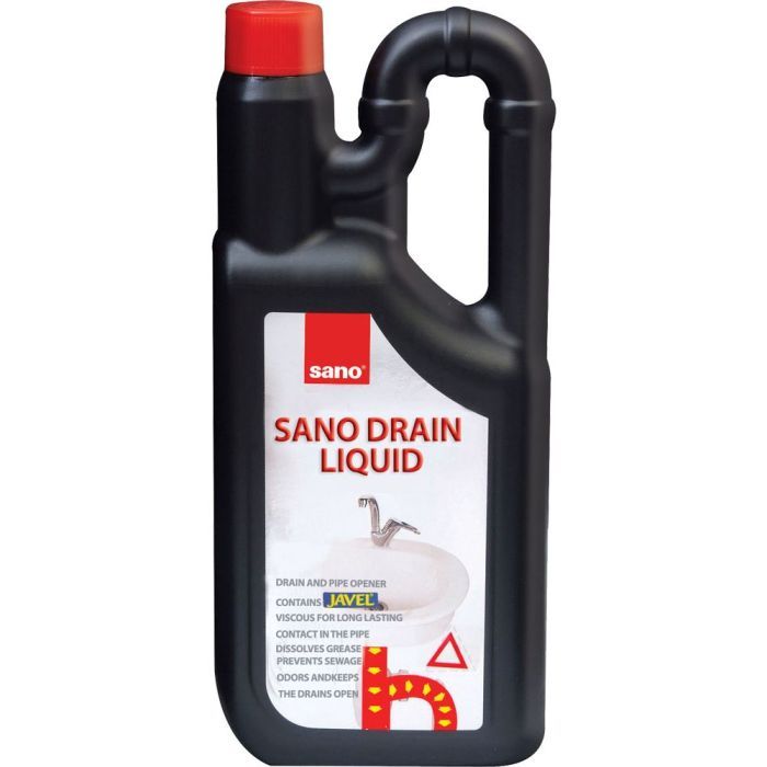 Средство для прочистки труб Sano Drain Liquid 1 л (7290012117916)