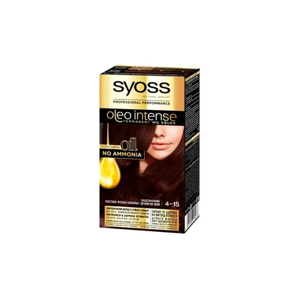 Фарба для волосся Syoss Oleo Intense 4-15 Каштановий 115 мл (4015100279467)
