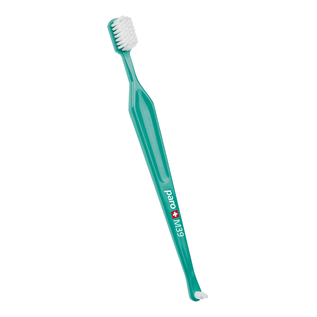 Зубна щітка Paro Swiss M39 середньої жорсткості салатова (7610458007167-light-green)