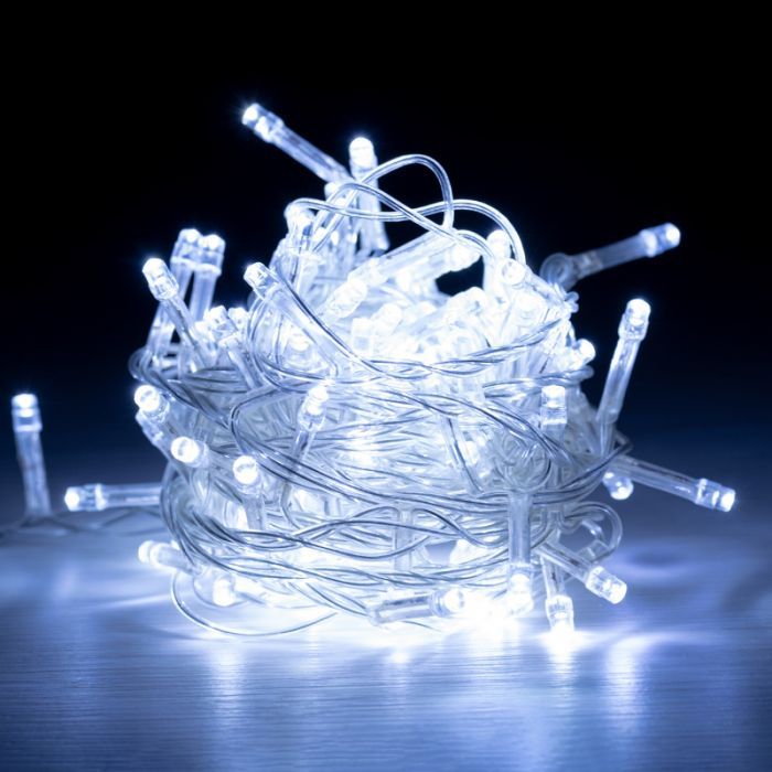 Гирлянда YES! Fun LED Christmas time 100 ламп, холодно-белая, 5м. 8 режимов (801156)