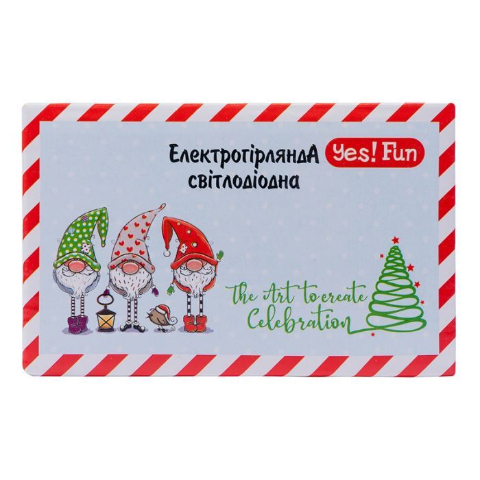 Гирлянда YES! Fun LED Christmas time 100 ламп, холодно-белая, 5м. 8 режимов (801156) изображение 2