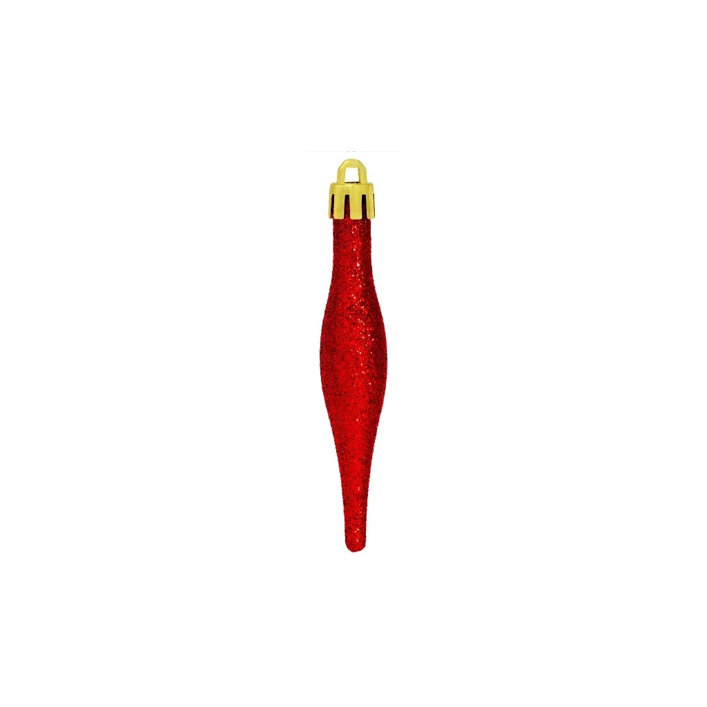 Елочная игрушка Jumi Сосульки 18 шт (9,5 см) красные (5900410690691) изображение 3