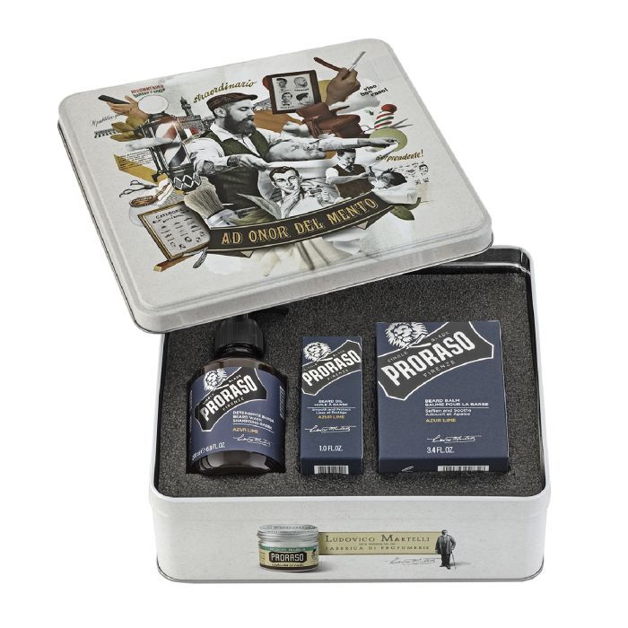 Набор косметики Proraso Azur Lime для ухода за бородой (8004395006915)