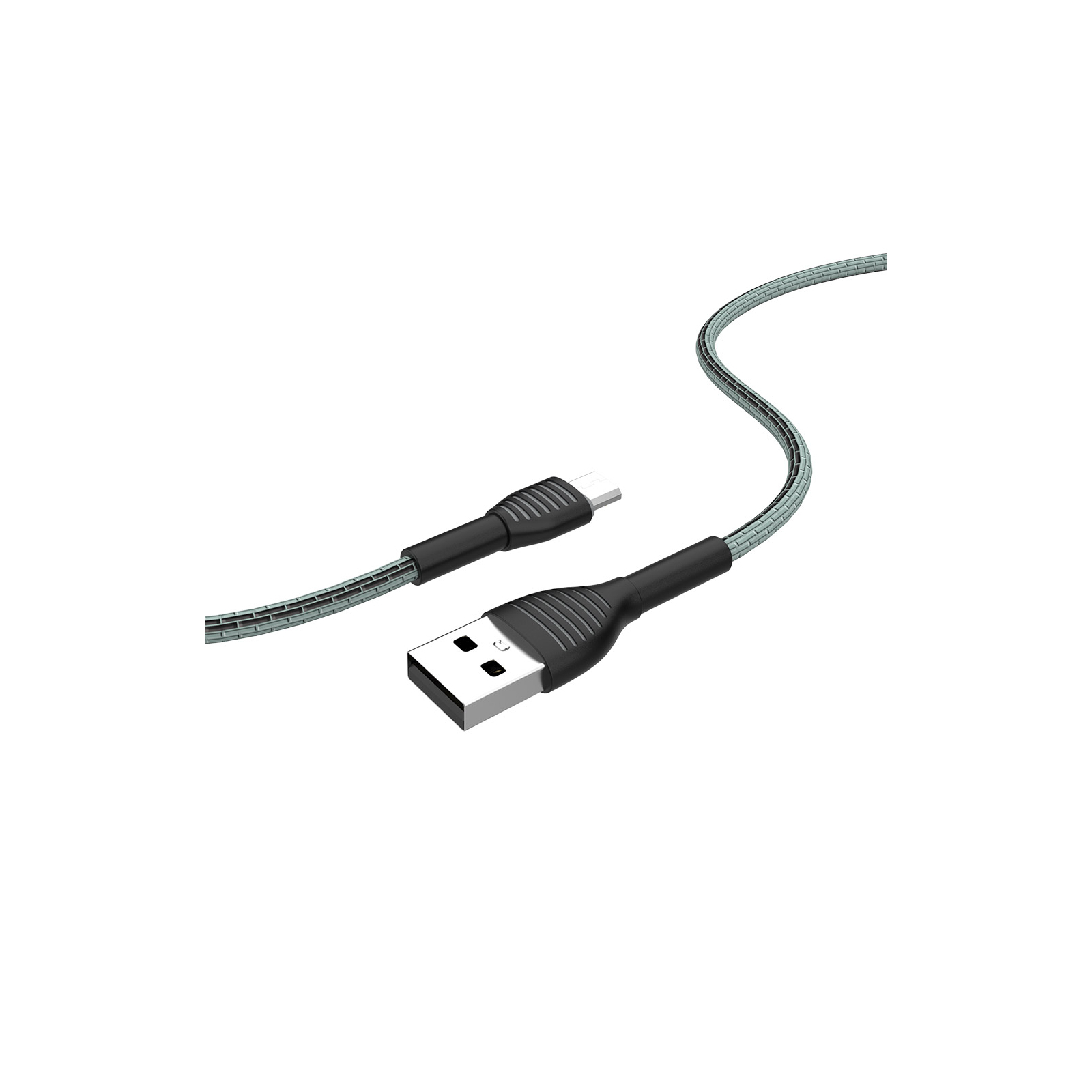 Дата кабель USB 2.0 AM to Micro 5P 1.0m ColorWay (CW-CBUM041-GR) зображення 6