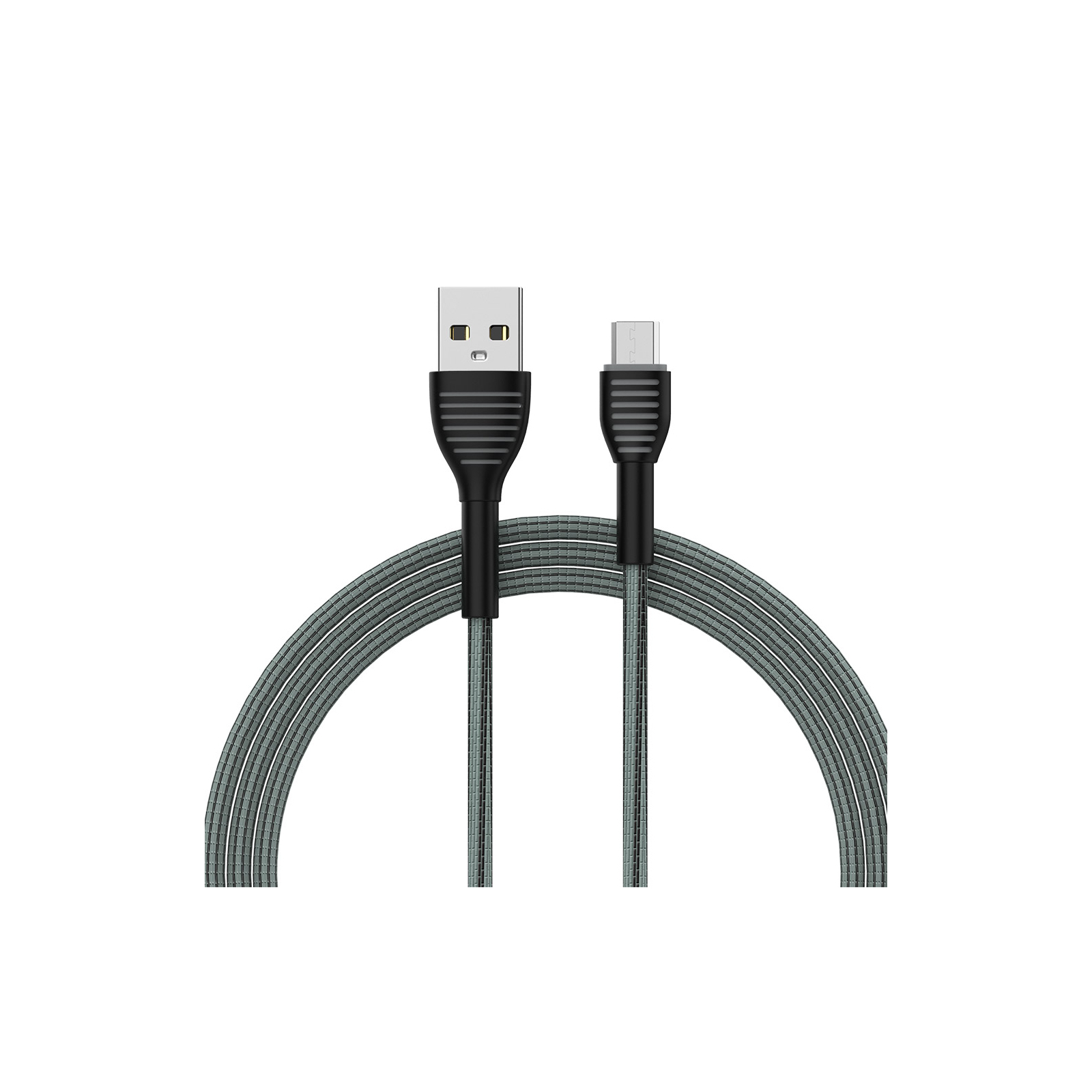 Дата кабель USB 2.0 AM to Micro 5P 1.0m ColorWay (CW-CBUM041-GR)