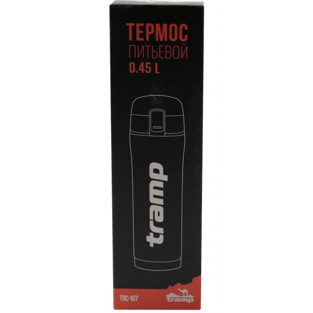 Термокружка Tramp 450ml BLACK (TRC-107-black) зображення 6