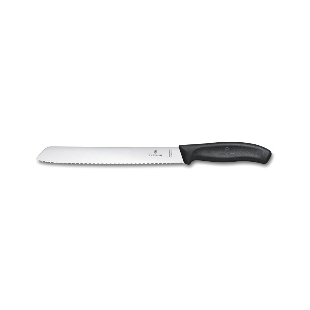 Кухонный нож Victorinox SwissClassic Bread 21 см Serrated Black (6.8633.21)