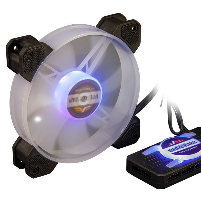 Кулер для корпуса Frime FLF-HB120MRGBHUB8 изображение 3