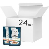 Вологий корм для кішок Purina Gourmet Perle Duo. З лососем та сайдою в підливі 85г (7613033580000) зображення 2