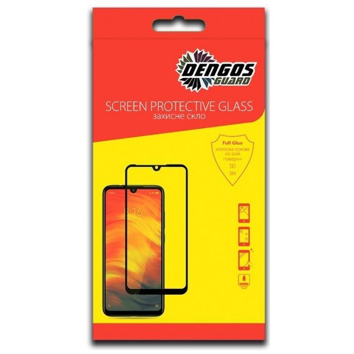 Скло захисне Dengos Full Glue Oppo A16 (black) (TGFG-206)