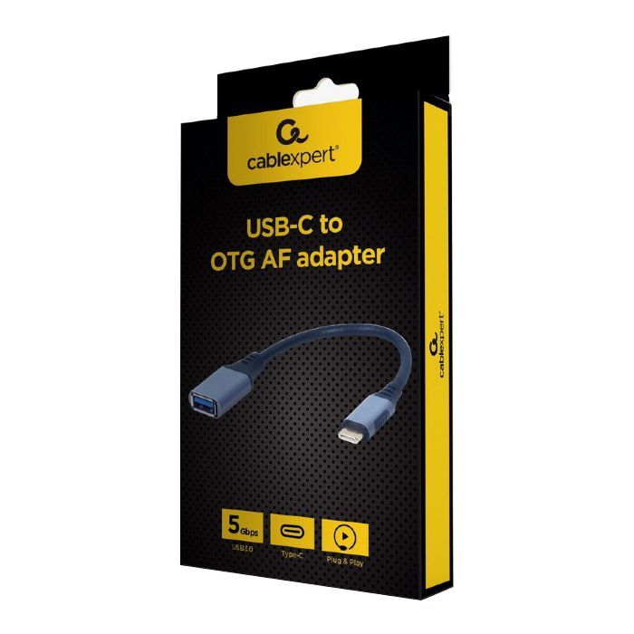 Дата кабель OTG USB 3.0 AF to Type-C 0.15m Cablexpert (A-USB3C-OTGAF-01) зображення 3