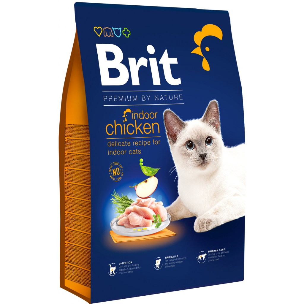 Сухой корм для кошек Brit Premium by Nature Cat Indoor 8 кг (8595602553228)
