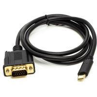 Фото - Кабель Power Plant Перехідник USB Type-C 3.1 (M) to VGA (M) 1.0m PowerPlant  CA9121 (CA912117)