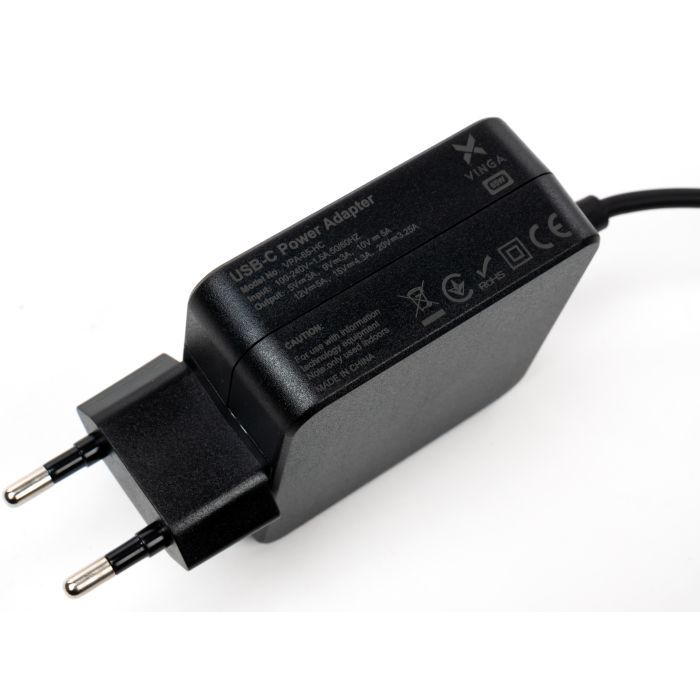 Блок питания к ноутбуку Vinga HP 65W 5V3A/9V3A/12V5A/15V4.3A/20V3.25A USB-C (VPA-65-H-C) изображение 4