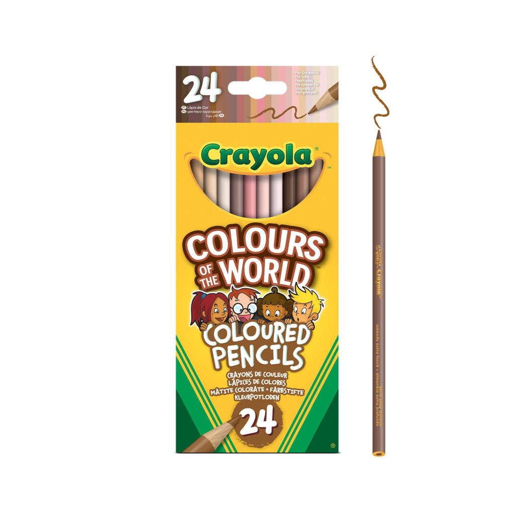 Олівці кольорові Crayola Colours of the World 24 шт (68-4607)