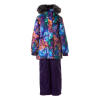 Комплект верхней одежды Huppa RENELY 2 41850230 пурпур с принтом/тёмно-лилoвый 122 (4741468979045)