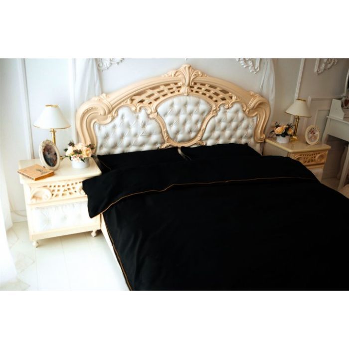 Постільна білизна MirSon Сатин Corner Black Pearl 175х210 -Двоспальне (2200001484382) зображення 2