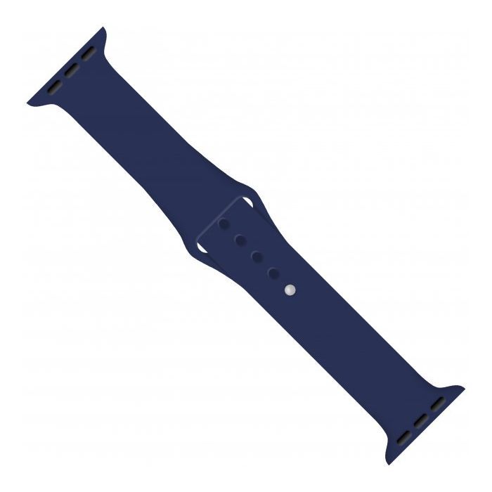 Ремешок для смарт-часов Intaleo Silicone для Apple Watch 38/40 mm dark blue (1283126494345)
