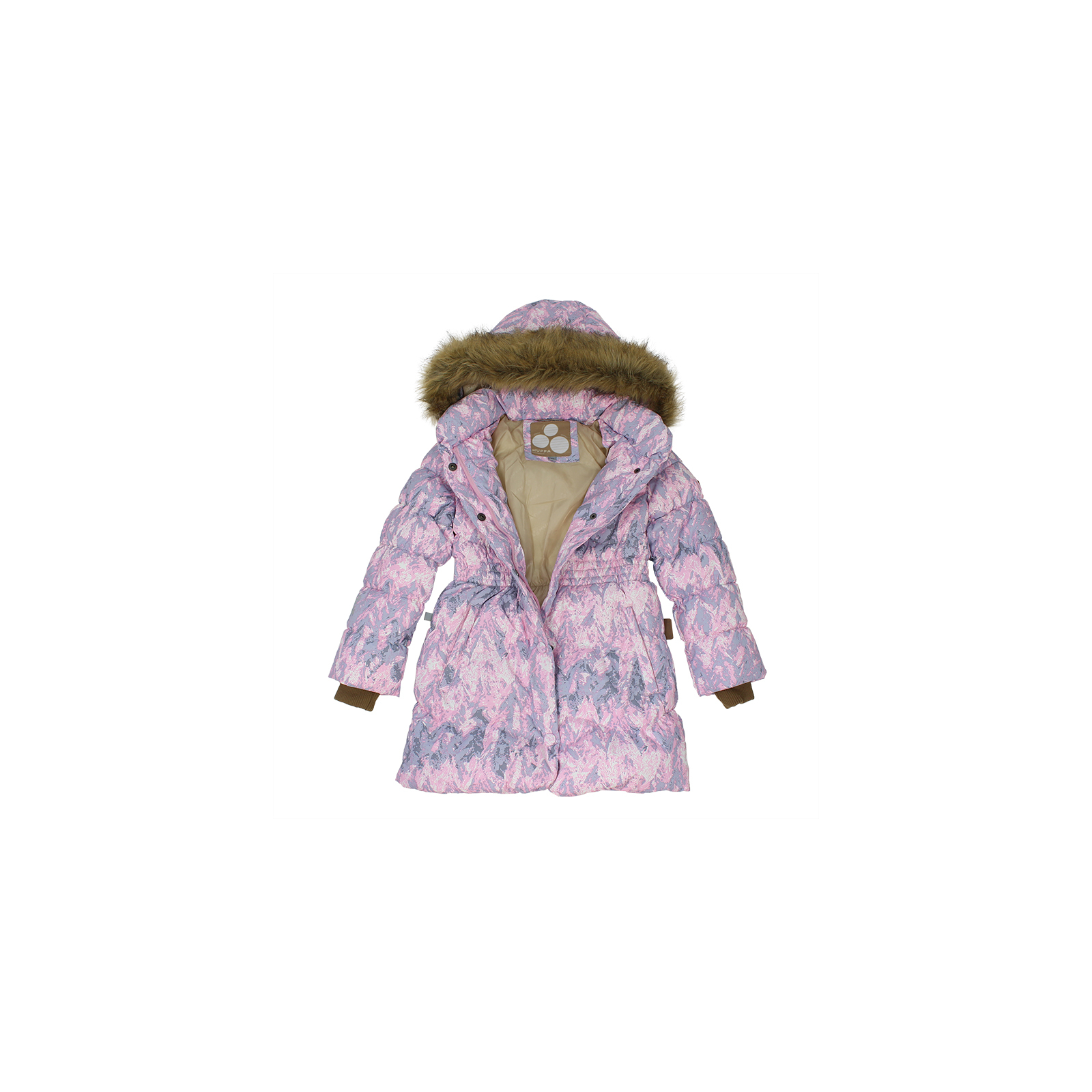 Пальто Huppa GRACE 1 17930155 світло-рожевий з принтом 110 (4741468585444) зображення 4