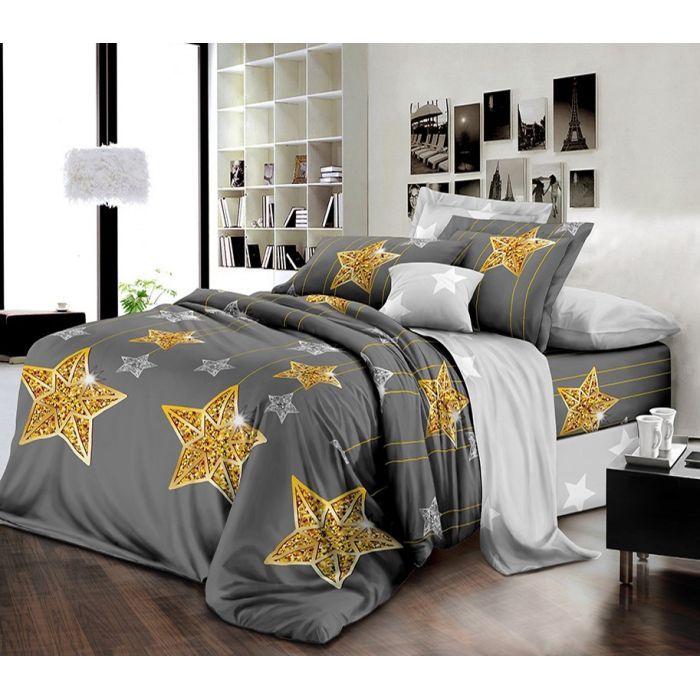 Постільна білизна MirSon Бязь 17-0422-1 Golden Star 110х140 (2200004091990)