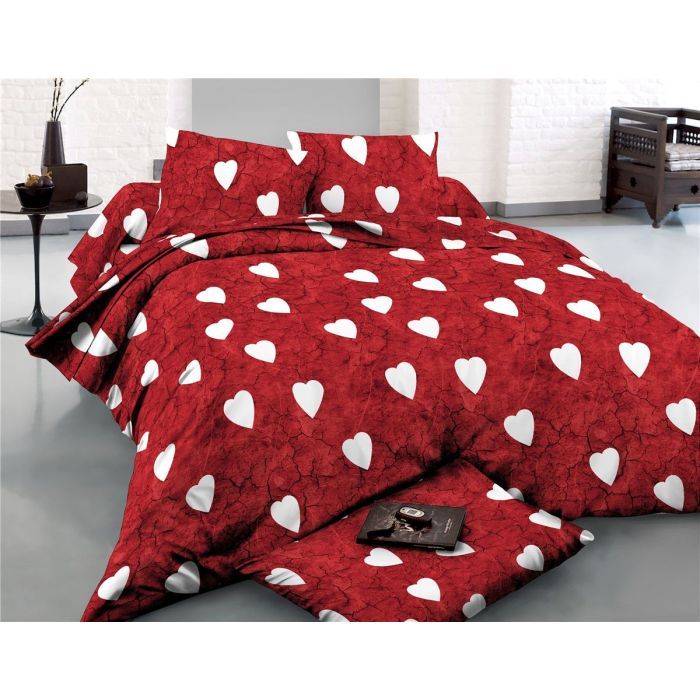 Постільна білизна MirSon Сатин 22-1275 Marble heart Сімейний 160x220 (2200003571257)