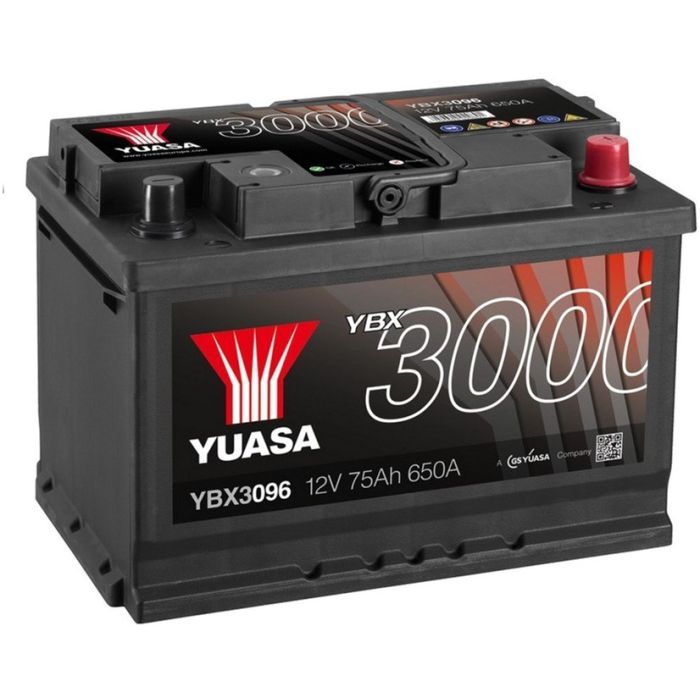 Аккумулятор автомобильный Yuasa 12V 76Ah SMF Battery (YBX3096)