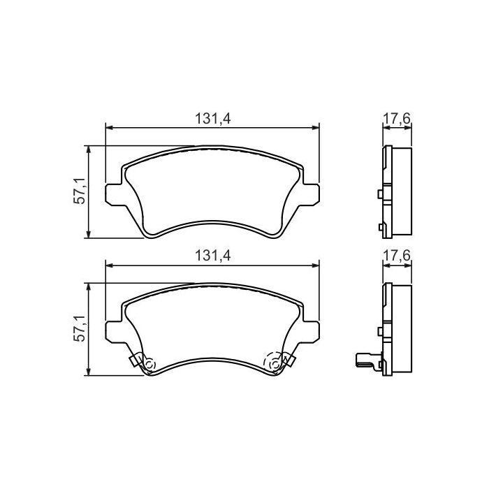 Тормозные колодки Bosch 0 986 424 735