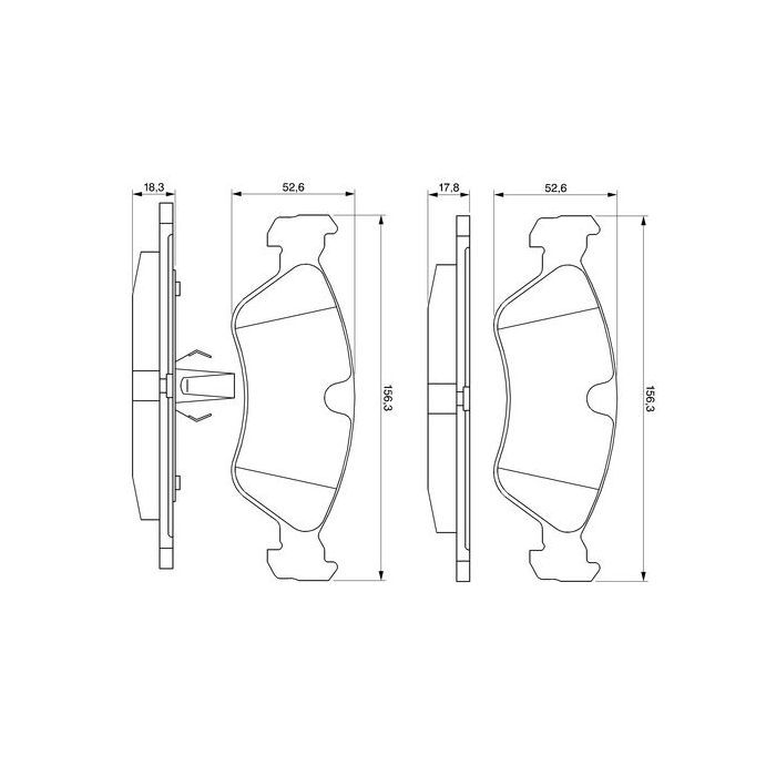 Гальмівні колодки Bosch 0 986 491 900