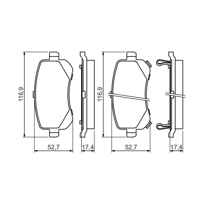 Гальмівні колодки Bosch 0 986 494 496 зображення 2