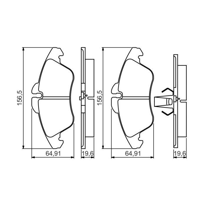 Гальмівні колодки Bosch 0 986 495 245 зображення 7