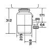 Подрібнювач харчових відходів In-Sink-Erator Model Evolution 150 зображення 2