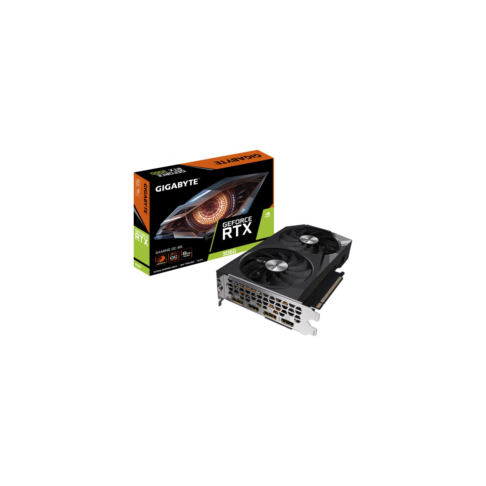 Відеокарта GIGABYTE GeForce RTX3060 8Gb GAMING OC (GV-N3060GAMING OC-8GD) зображення 2