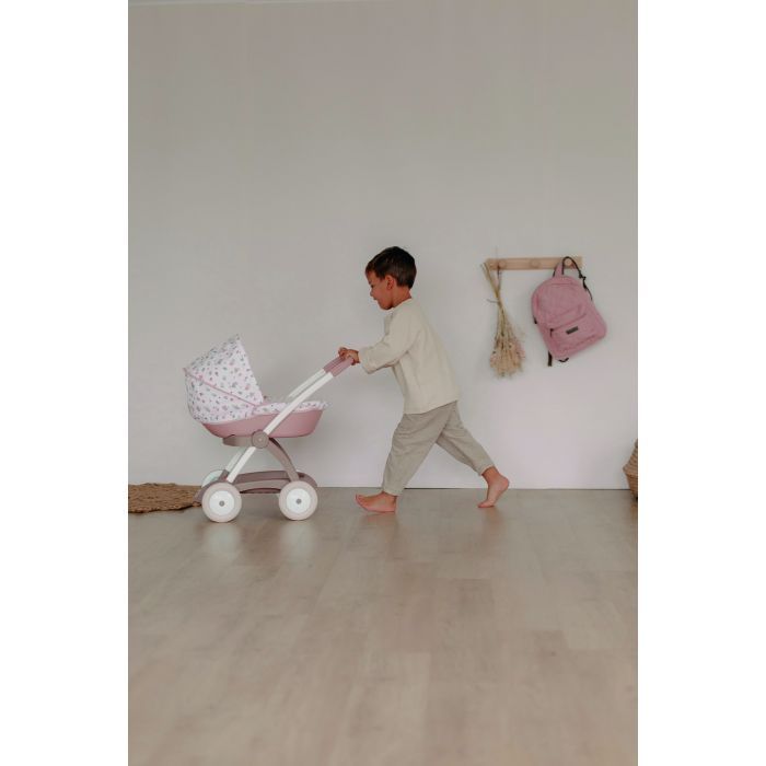 Коляска для кукол Smoby Baby Nurse Модерн Люлька с корзиной Розо (254118) изображение 6