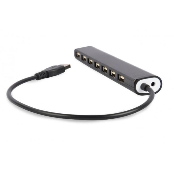 Концентратор Gembird 7 x USB 2.0 black (UHB-U2P7-04) зображення 2