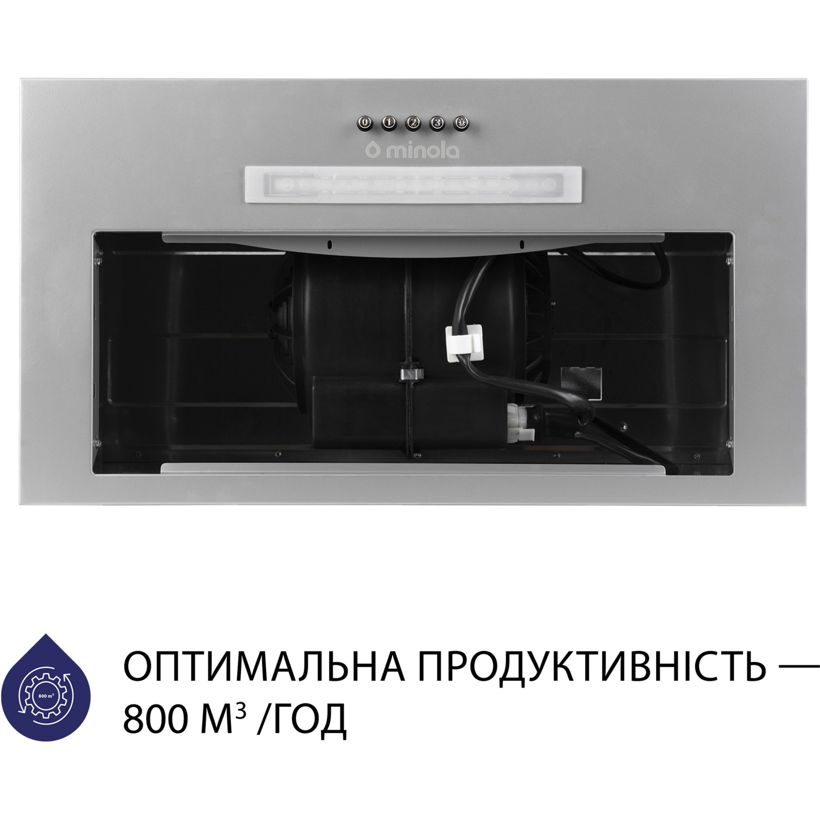 Вытяжка кухонная Minola HBI 5323 I 800 LED изображение 3