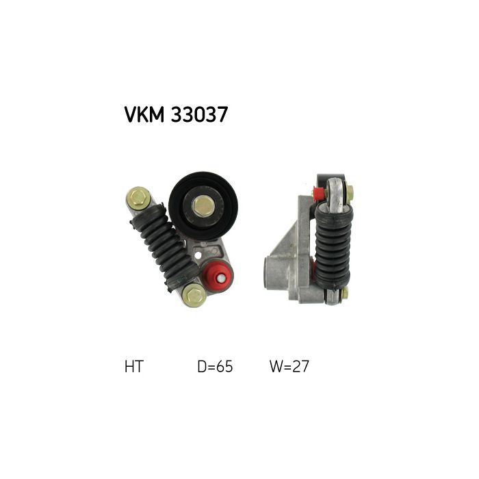 Натягувач ременя з роликом SKF VKM 33037