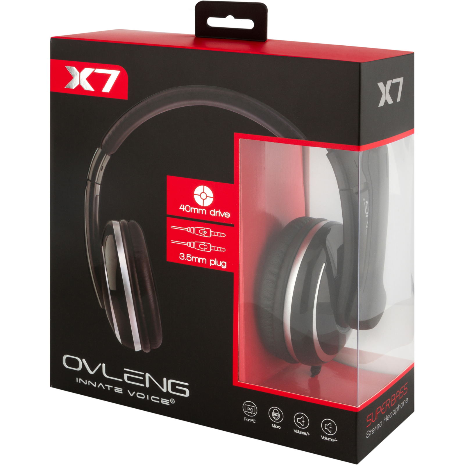 Навушники Ovleng X7 Black-Silver (nox7bs) зображення 4
