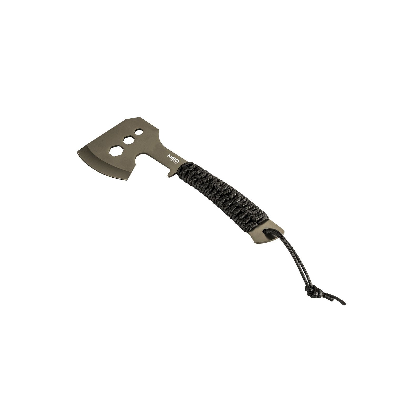 Сокира Neo Tools 26см, лезо 8см, 3Cr13, ручка з паракорду (63-118) зображення 3