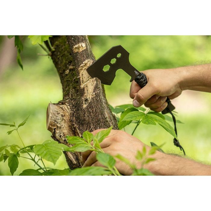 Сокира Neo Tools 26см, лезо 8см, 3Cr13, ручка з паракорду (63-118) зображення 9